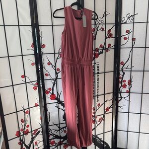 Elegant Pink Sleeveless Jumpsuit
